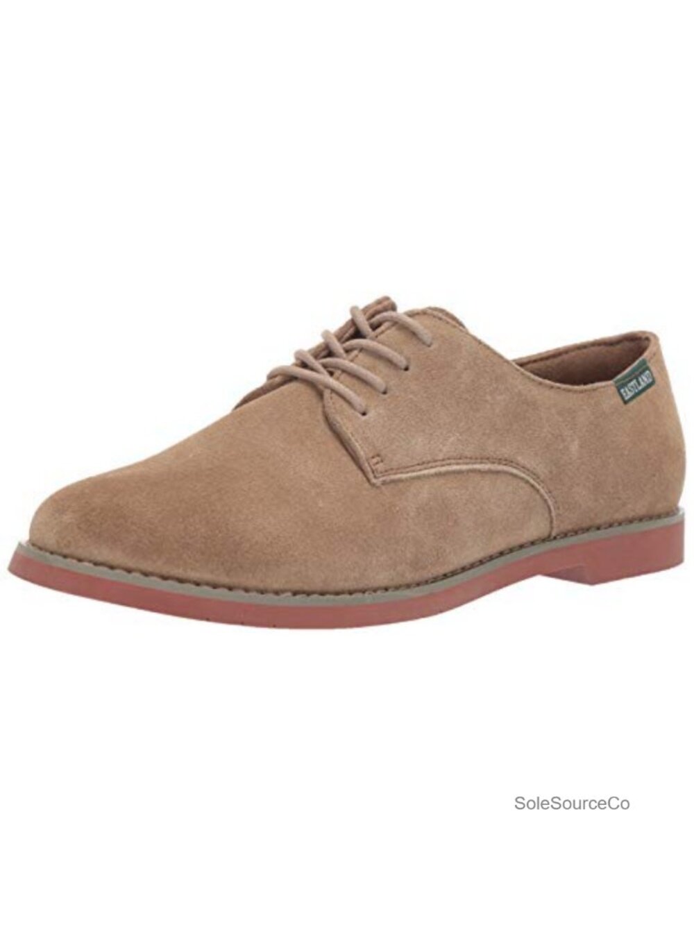 Lace-Up Oxford Shoes with Padded Insole and Suede Upper